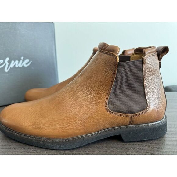 Marc Joseph New York MJNY Austin Leather Ankle Boots 11.5 M Cognac men’s shoes - Picture 3 of 7